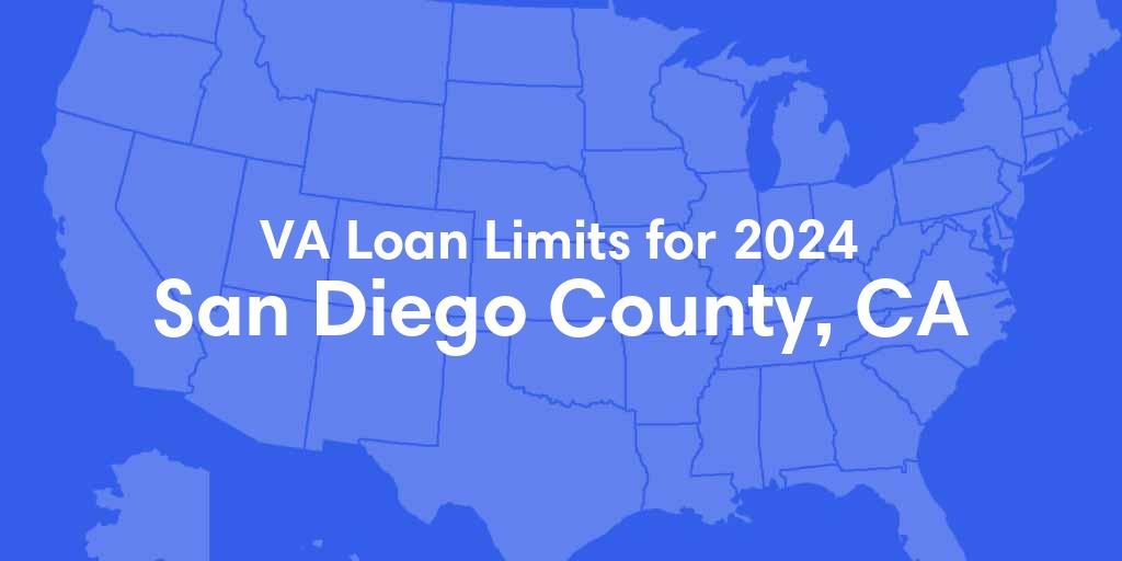 San Diego County, CA VA Loan Limits for 2025