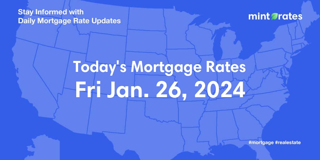 Mortgage Rates Today, Fri, Jan 26, 2024