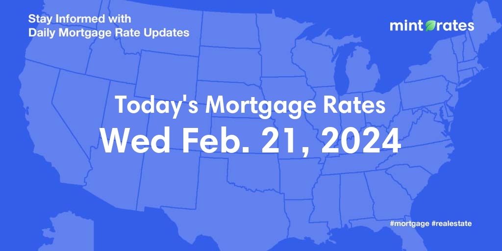 Mortgage Rates Today, Wed, Feb 21, 2024