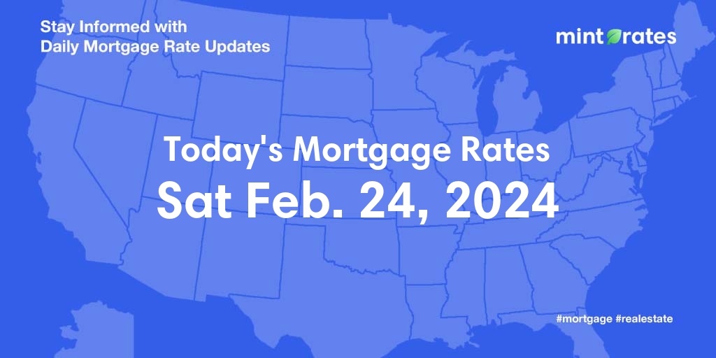 Mortgage Rates Today, Sat, Feb 24, 2024